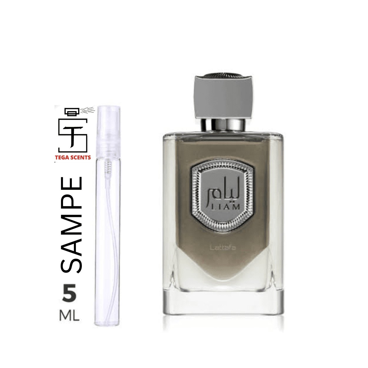 Liam Grey by Lattafa EDP 5ml - Tega Scents